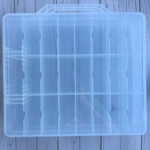 Clear Plastic Storage Organizer Nail polish case/ Figurine case Organizer
